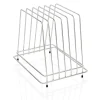 Schneidbretthalter für 6 Bretter bis max. 2,5 cm, 29,5 x 23,5 x 27,5 cm, Chromnickelstahl