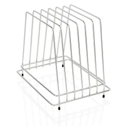 Schneidbretthalter für 6 Bretter bis max. 2,5 cm, 29,5 x 23,5 x 27,5 cm, Chromnickelstahl