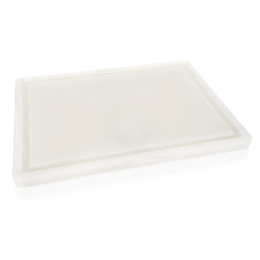 Schneidbrett mit Saftrille, 40 x 25 x 2 cm, Polyethylen