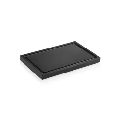 Schneidbrett NOCTURN, mit Saftrille, 30 x 20 x 2 cm, schwarz, Polypropylen