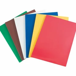 Schneidbrett 6-Set HACCP, GN 1/2, glatt, aus Polypropylen
