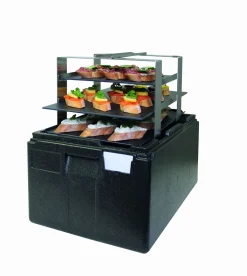 SCHNEIDER Catering-Einschub GN 1/1, Edelstahl, 3 Lagen für GN 1/1 Bleche