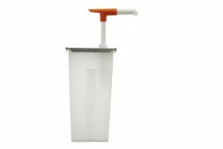 SCHNEIDER Druckknopf-Dosierspender mit Edelstahldeckel, 5L-105x140x345mm