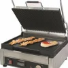 Schneider Edelstahl Kontaktgrill gerillt/glatt, Timer, große Grillfläche 29x38cm