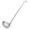 Schöpfkelle Set, Ø 6 cm, 26 cm, mit angepunktetem Hakenstiel, Set á 4 Stück, Chromnickelstahl