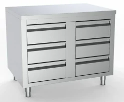 Schubladenschrank Arbeitstisch 6 Schubladen, 1000x700x850mm