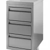 Schubladenschrank Arbeitstisch 3 Schubladen, Aufkantung 600x700x850mm