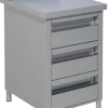 Schubladenschrank 3 Schubladen BxT 50x60cm Aufkantung