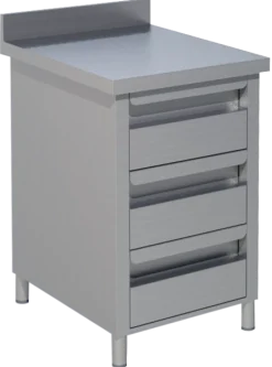 Schubladenschrank 2 Schubladen BxT 50x60cm Aufkantung