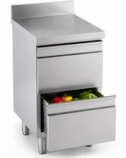 Schubladenschrank 2 Schubladen BxT 50x70cm mit Aufkantung