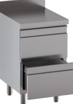 Schubladenschrank 2 Schubladen BxT 50x70cm mit Aufkantung
