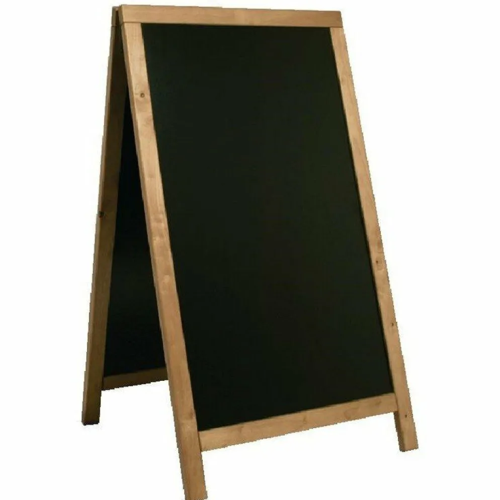 Securit Kundenstopper Tafeln Teakholz, Schreibfläche: 58 x 87cm