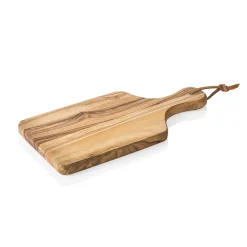 Servierbrett PURE OLIVE, mit Griff, 24 x 11 cm, Olivenholz