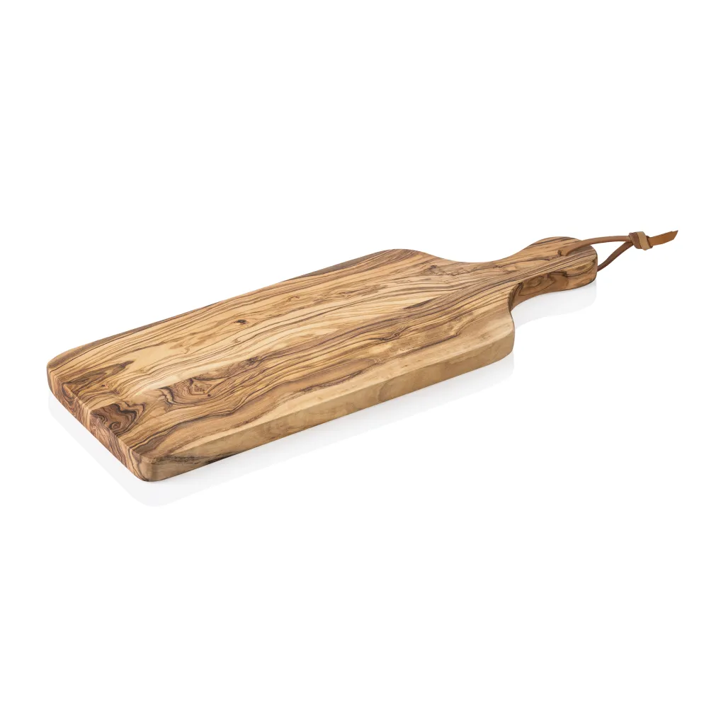 Servierbrett PURE OLIVE, mit Griff, 30 x 15 cm, Olivenholz