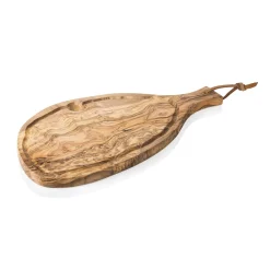 Servierbrett PURE OLIVE, mit Griff, 50 x 23 cm, Olivenholz