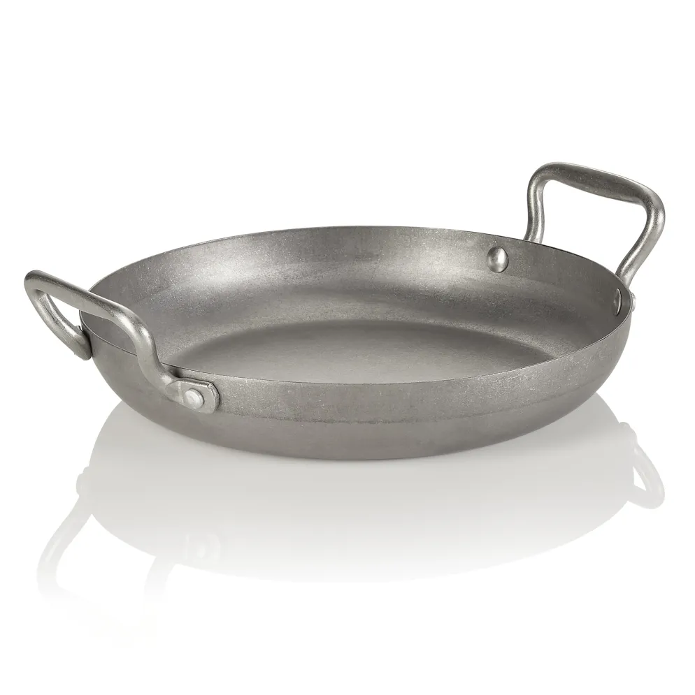 Servierpfanne STEEL & STYLE HERITAGE, Ø 28,5 cm, 1,7 Liter, Höhe 5 cm, Chromnickelstahl 18/8