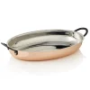 Servierpfanne STEEL & STYLE RUBY, 30 x 22 x 4,5 cm, 1,5 Liter, Kupfer, Messing, Chromnickelstahl