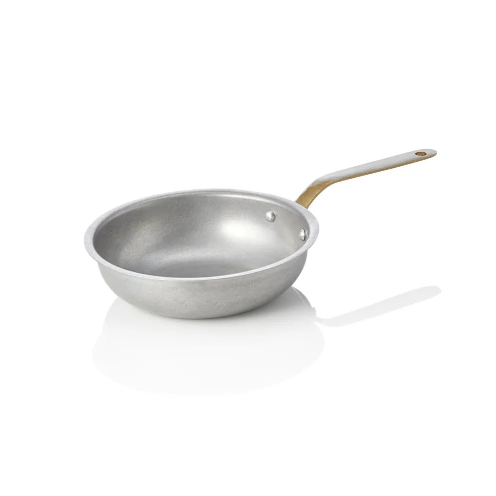 Servierpfanne STEEL & STYLE VINTAGE, mit Messinggriff, Ø 16 cm, 390 ml, Chromnickelstahl