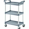Servierwagen aus Kunststoff, mit drei Borden, 860x425x910mm