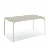 Shine Garten Terrassentisch Stahl rechteckig Beige
