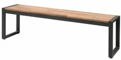 Sitzbank Holli Stahl- und Akazienholz, 160x38x45cm