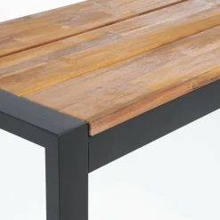 Sitzbank Holli Stahl- und Akazienholz, 160x38x45cm