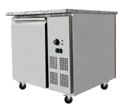 Skyrainbow Bain-Marie Theke für 2x GN1/1 mit Glasaufsatz, Glasablage, Breite 880mm