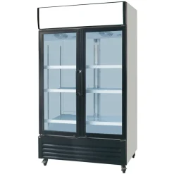 Skyrainbow Getränkekühlschrank 600 Liter mit Display, Glastür