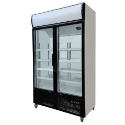 Skyrainbow Getränkekühlschrank 600 Liter mit Display, Glastür