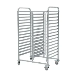 Skyrainbow Tablettwagen GN 1/1, 30 Einschübe, Edelstahl
