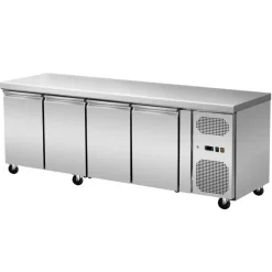 Skyrainbow Umluft-Kühltisch 4 Türen ohne Aufkantung, Breite 2230x700 mm