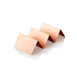 Snackpresenter mit 2 Ablagen, 21 x 10 x 5 cm, kupferfarben, Edelstahl