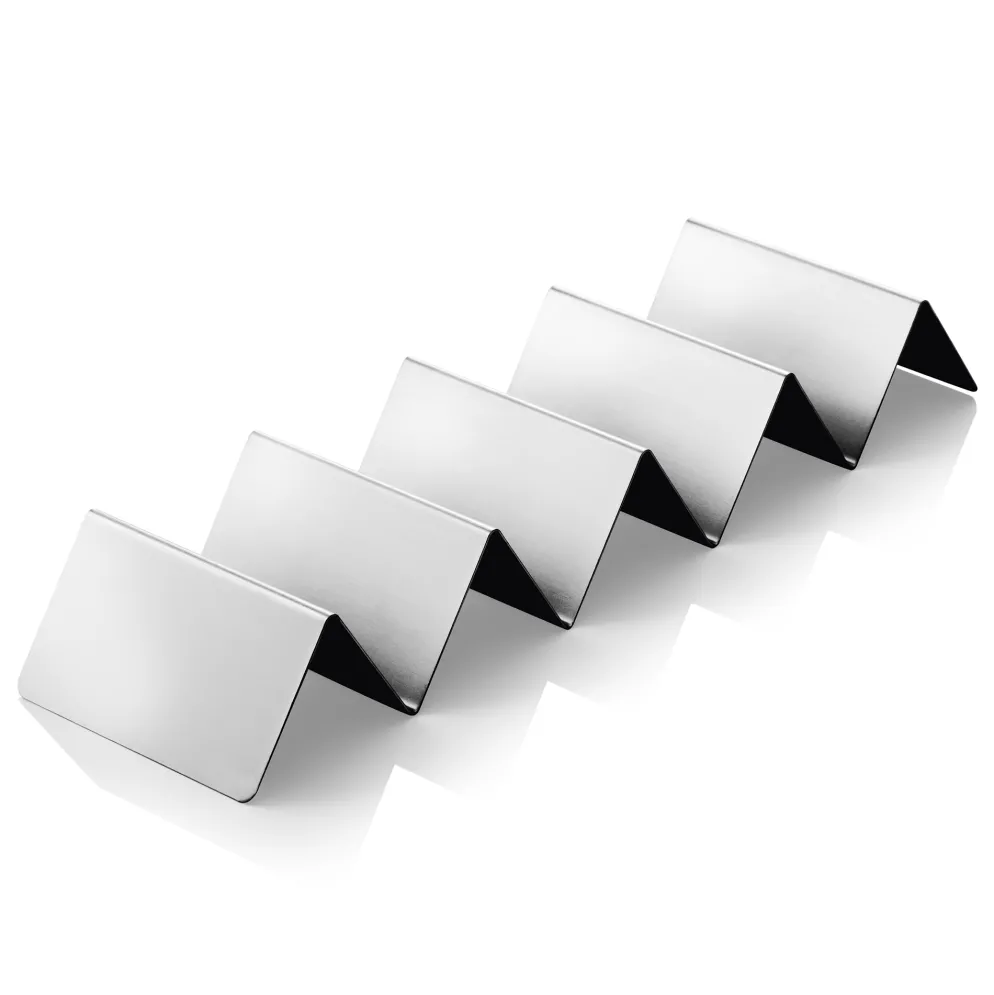 Snackpresenter mit 4 Ablagen, 35 x 10 x 5 cm, Edelstahl