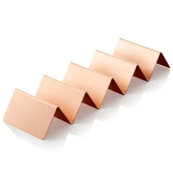 Snackpresenter mit 4 Ablagen, 35 x 10 x 5 cm, kupferfarben, Edelstahl