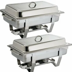 SONDERANGEBOT 2x Milan Chafing-Dish mit 72 x Brennpaste