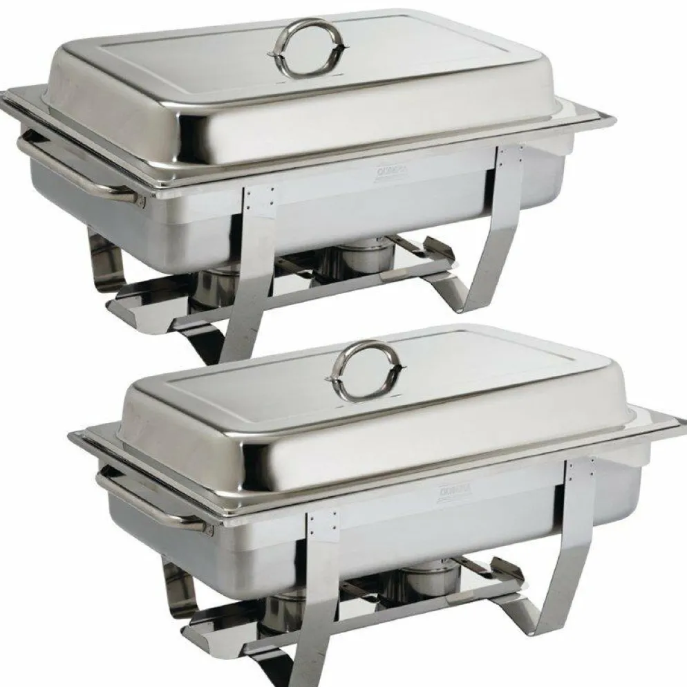 SONDERANGEBOT 2x Milan Chafing-Dish mit 72 x Brennpaste