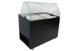 Speise-Eisvitrine Java schwarz 8x 5 L Behälter
