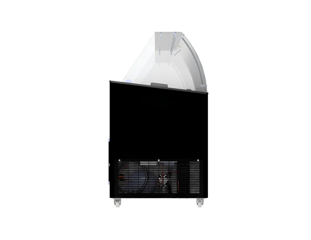 Speise-Eisvitrine Tenerife schwarz 10x 5 L Behälter
