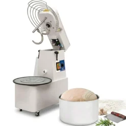 Spiralteigkneter 17 kg/22 Liter, Timer und abnehmbarer Kessel