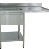 Spülcenter B 120cm - 1 Becken links - mit glatter Ablagefläche
