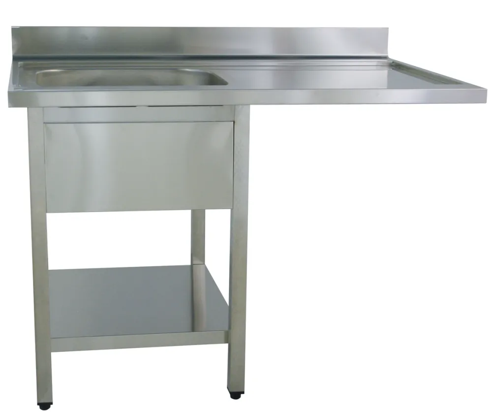 Spülcenter B 120cm - 1 Becken links - mit glatter Ablagefläche