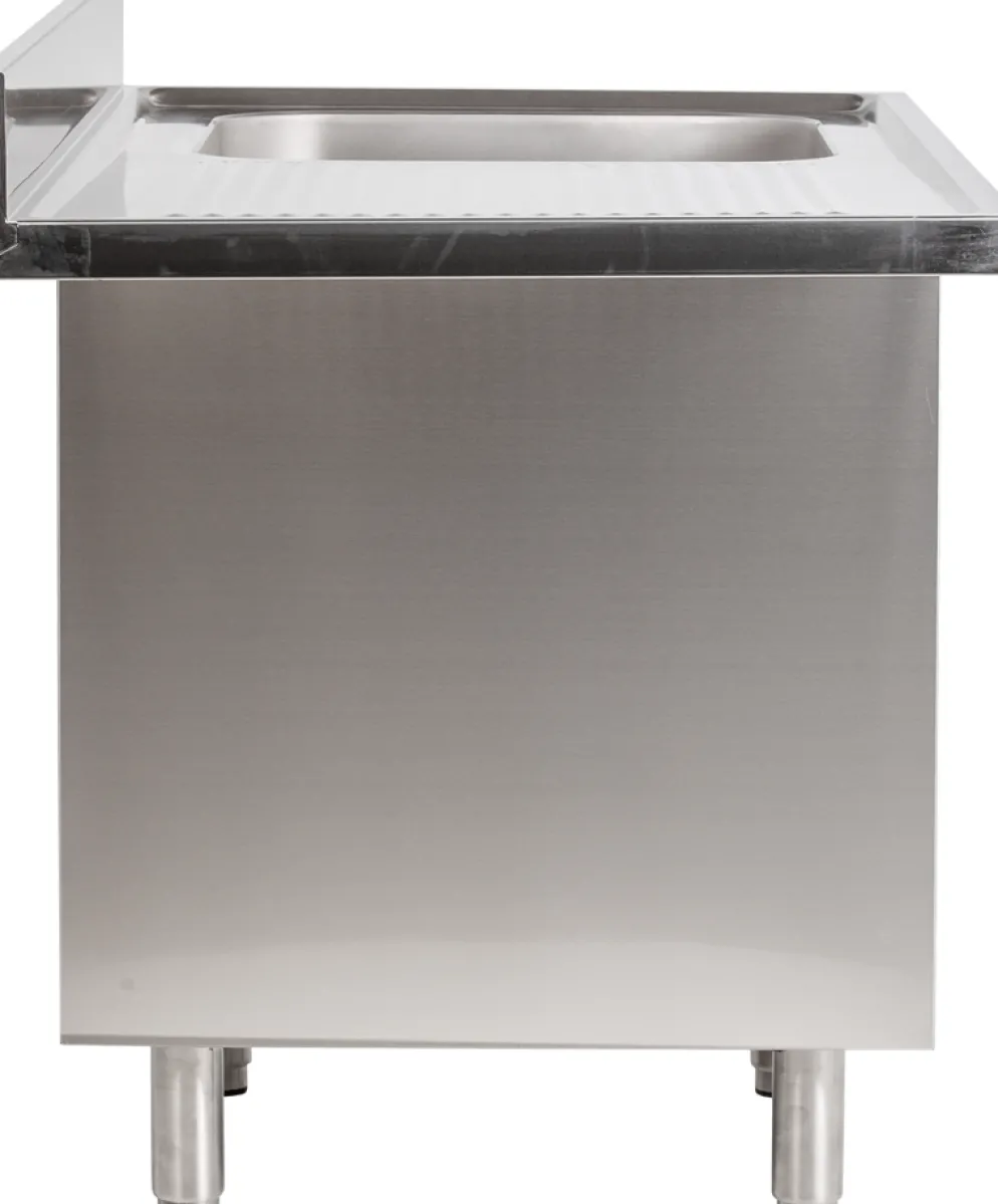 Spülcenter 1 Becken links Breite 140cm mit Unterschrank