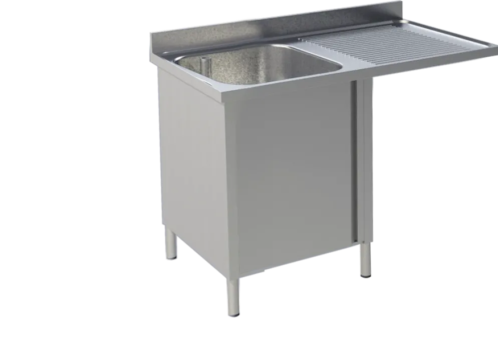 Spülcenter 1 Becken links Breite 140cm mit Unterschrank