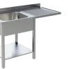 Spülcenter 1 Becken links Breite 120cm
