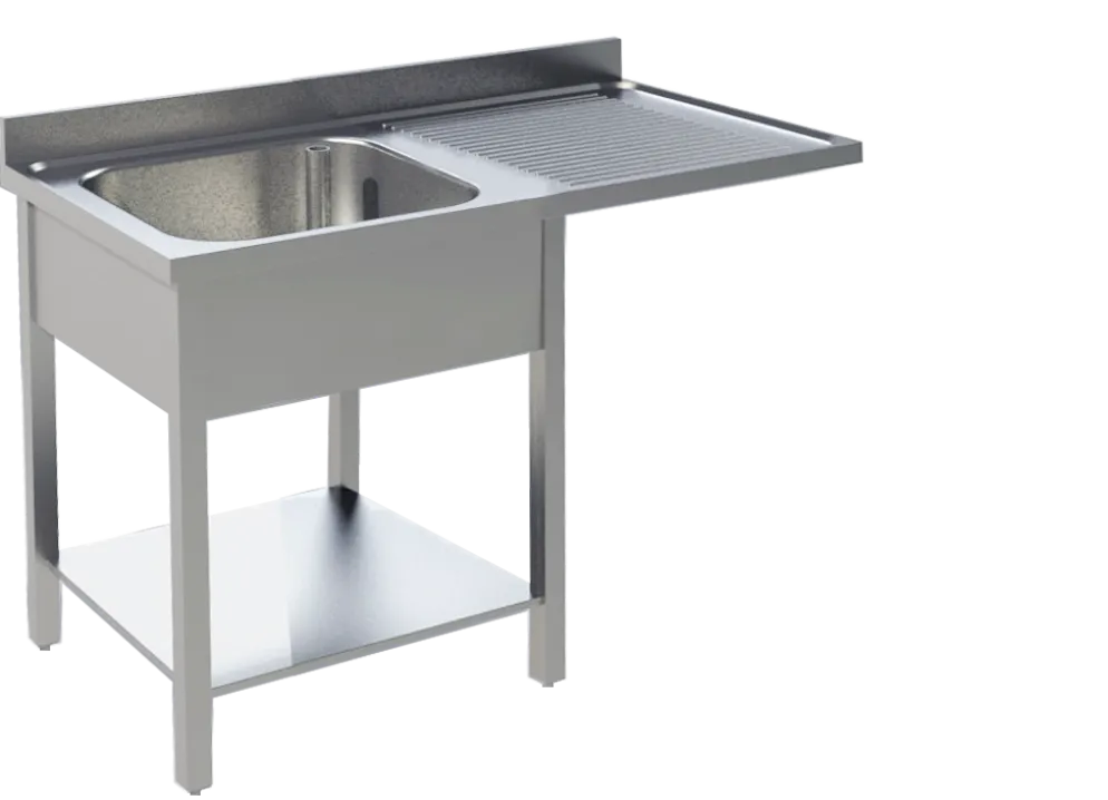 Spülcenter 1 Becken links Breite 120cm