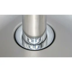 Spülcenter Edelstahl 1 Becken rechts, Abtropffläche links, Breite 1400 mm