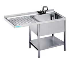 Spülcenter mit 1 Becken Rechts, 1200x600x850mm