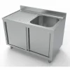 Spülschrank mit Schiebetüren 1 Becken Rechts, 1200x700x850mm