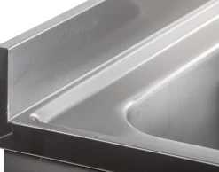 Spülschrank mit Schiebetüren B 120cm - Becken rechts