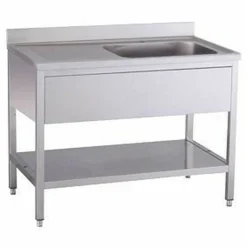 Spültisch 1 Becken rechts mit Aufkantung B 120cm